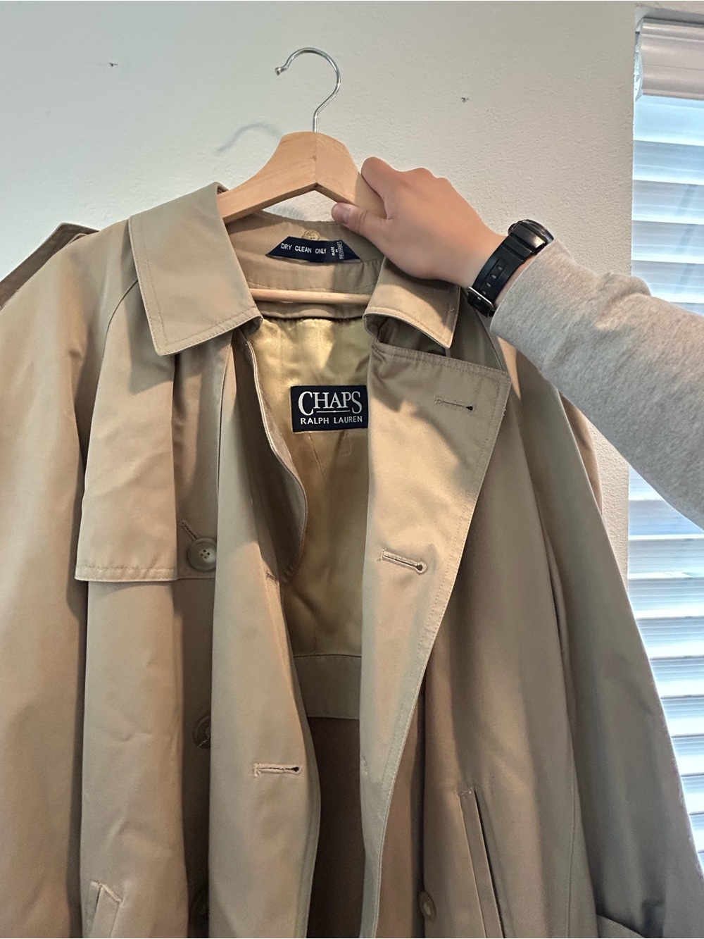 Ralph Lauren Chaps Beige Trench Coat - Picture 2 of 3